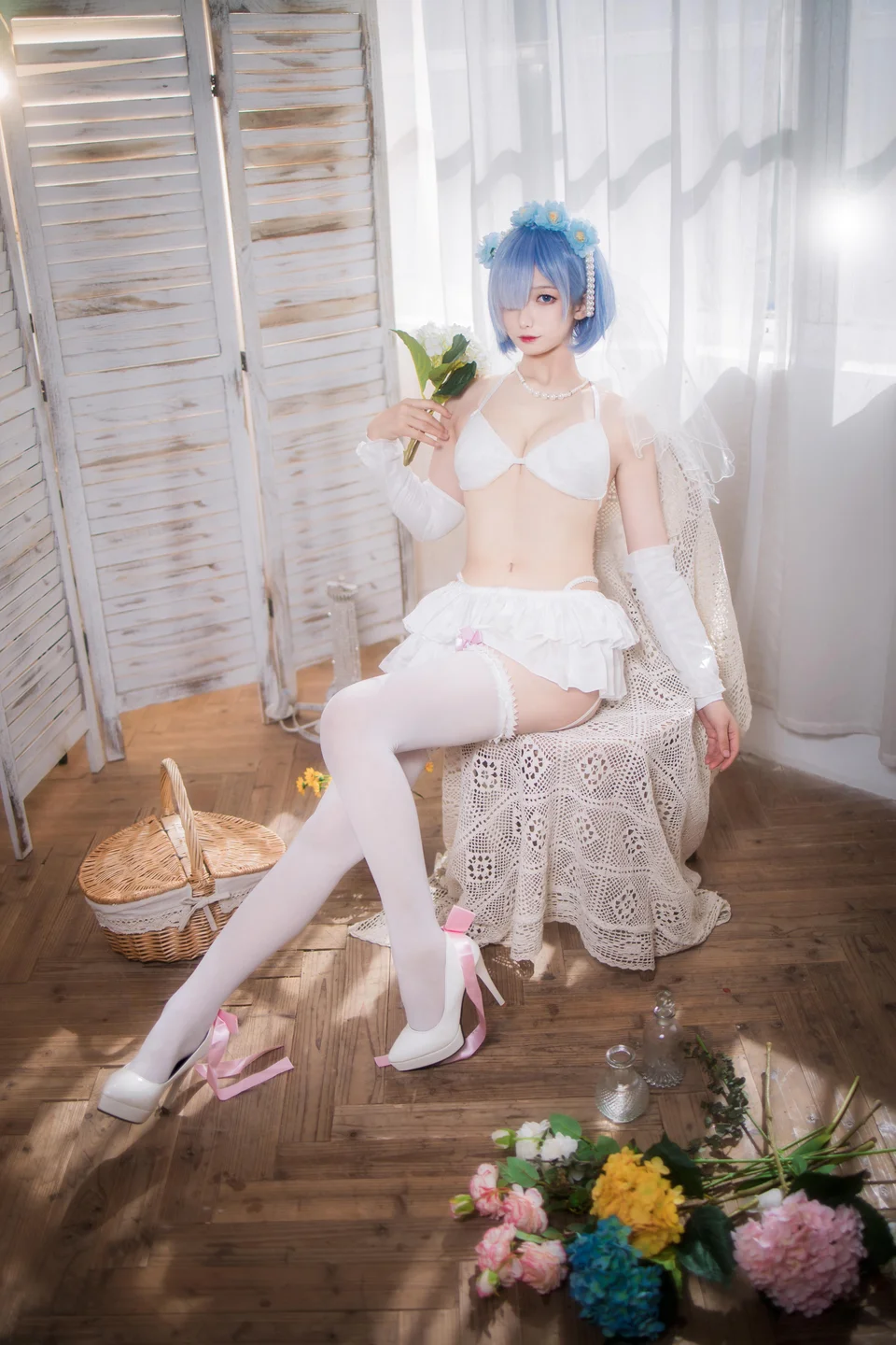 封疆疆v - 蕾姆 花嫁 [26P-118MB] tg@simisebaisi 【丝足阁】019.webp